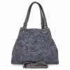 Kožené kabelka shopper bag Vittoria Gotti indigo 5566-Sin
